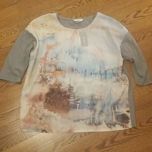 Christopher & Banks womens shirt petite lg/xl